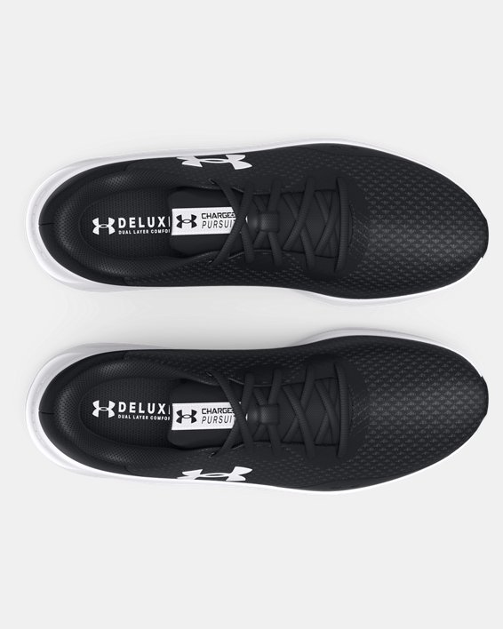 Women's UA Charged Pursuit 3 Wide (D) Running Shoes, Black, pdpMainDesktop image number 2
